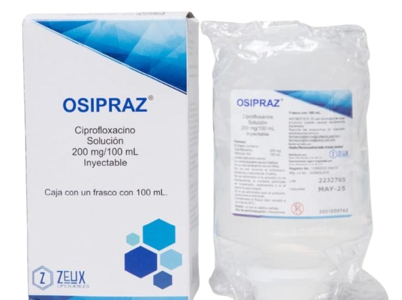OSIPRAZ CIPROFLOXACINO 200MG/100 ML SOL INY
