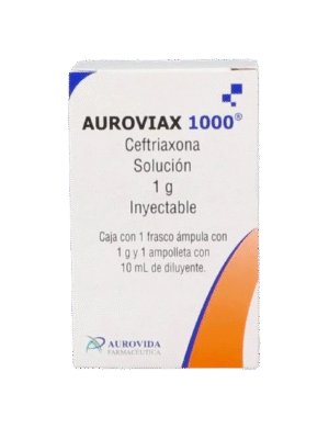 CEFTRIAXONA IV 1 GR AUROVIDA AMPOLLETA DILUYENTE 10ML
